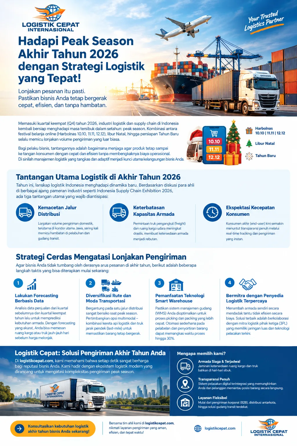 Mengamankan Rantai Pasok Akhir Tahun: Strategi Logistik Cepat Menghadapi Peak Season Q4 2026